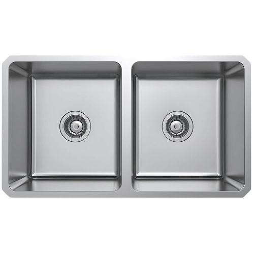 undermount double bowl sink