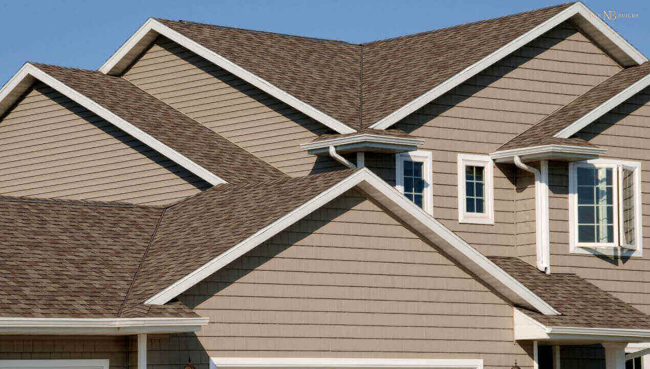Cross gable roof with multiple gables around a home