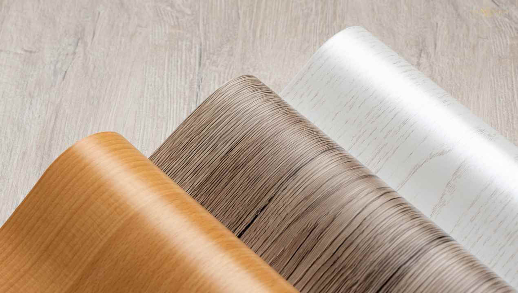 three different types of vinyl flooring options 